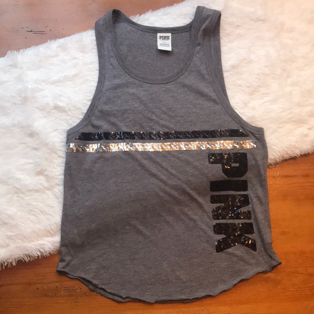 PINK sequins detail Top
